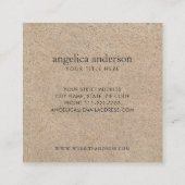 Carte De Visite Carré Coquillage (Dos)