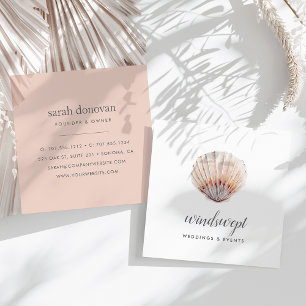 Carte De Visite Carré Coquille rougissante