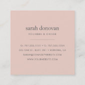 Carte De Visite Carré Coquille rougissante (Dos)