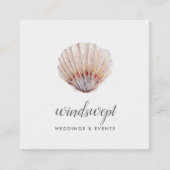 Carte De Visite Carré Coquille rougissante (Devant)