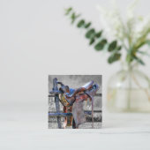 Carte De Visite Carré Corral Fence Western (Debout devant)