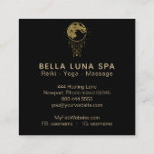 Carte De Visite Carré ~ Cosmos Gold Moon Shaman - Lunaire (Dos)