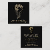 Carte De Visite Carré ~ Cosmos Gold Moon Shaman - Lunaire (Devant / Derrière)