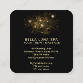 Carte De Visite Carré *~* Cosmos Moon Universe.  Shaman parties scintill (Dos)