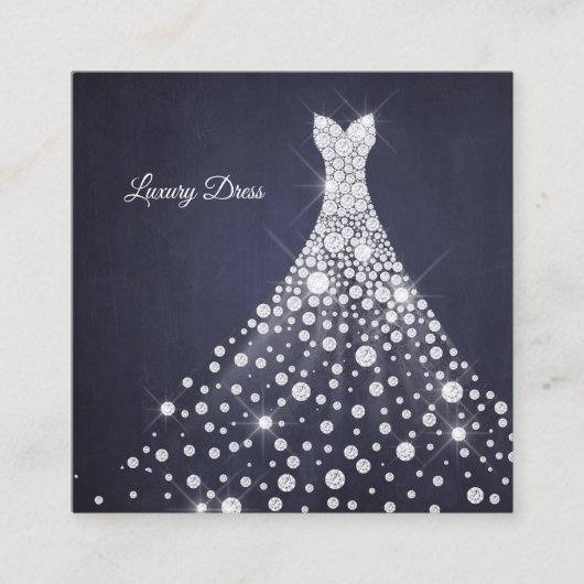 Carte De Visite Carré Costume de couturier luxe Seamstress (Devant)