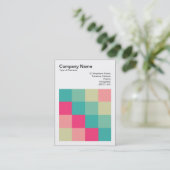 Carte De Visite Carré couleur - 013 (Debout devant)