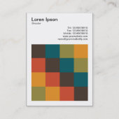 Carte De Visite Carré couleur - 03 (Dos)