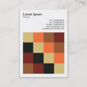 Carte De Visite Carré couleur - 04 (Dos)
