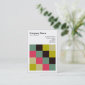 Carte De Visite Carré couleur - 06 (Debout devant)