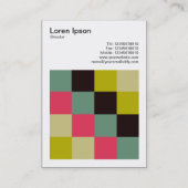 Carte De Visite Carré couleur - 06 (Dos)