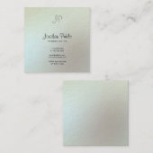 Carte De Visite Carré Couleurs élégantes modernes Monogram Professional  (Devant / Derrière)