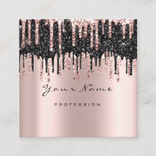 Carte De Visite Carré Courrier d'Instag FB de parties scintillantes de