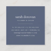 Carte De Visite Carré Crabe bleu (Dos)