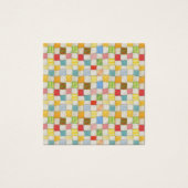 Carte de visite Carré CRAZY QUILT (Devant)