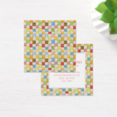 Carte de visite Carré CRAZY QUILT (Bureau)