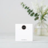 Carte De Visite Carré Creat Your Custom Logo Earring Display Card (Debout devant)