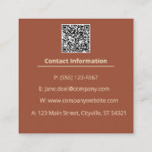 Carte De Visite Carré Create Your Own Achempong: Ornate | African Stripe (Dos)