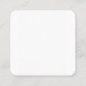 Carte De Visite Carré Create Your Own white (Dos)