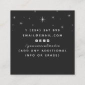 Carte De Visite Carré Créateur de bijoux Céleste Gem Moon (Dos)