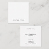 Carte De Visite Carré Création professionnelle moderne Carré de design s (Devant / Derrière)