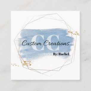 Carte De Visite Carré Créations Personnalisées De Rachel