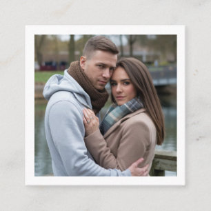 Carte De Visite Carré Créez votre image Couple Parfait