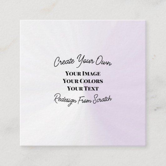 Carte De Visite Carré Créez votre propre (Devant)