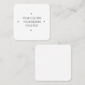 Carte De Visite Carré Créez votre propre (Devant / Derrière)