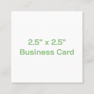 Carte De Visite Carré Créez votre propre 2,5" x 2,5"
