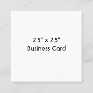 Carte De Visite Carré Créez votre propre 2,5" x 2,5"