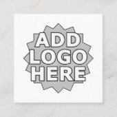 Carte De Visite Carré créez votre propre carré (Devant)