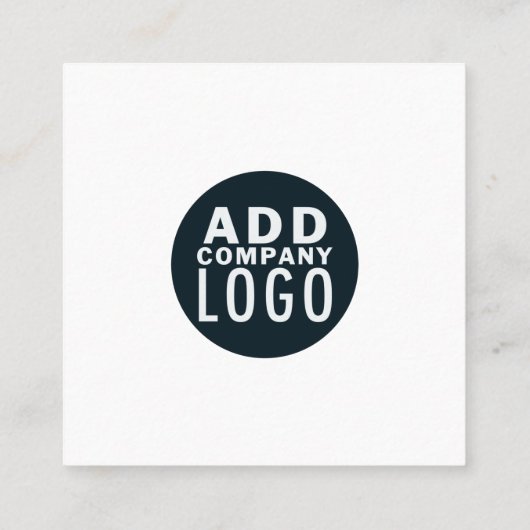 Carte De Visite Carré Créez votre propre code QR personnalisé Moderne (Dos)