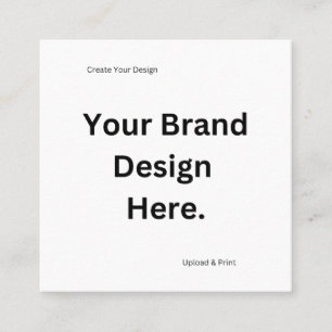 Carte De Visite Carré Créez votre propre conception et impression
