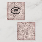 Carte De Visite Carré Créez votre propre conception personnalisée (Devant / Derrière)