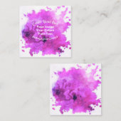 Carte De Visite Carré Créez votre propre conception personnalisée (Devant / Derrière)