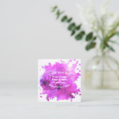 Carte De Visite Carré Créez votre propre conception personnalisée (Debout devant)