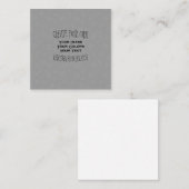 Carte De Visite Carré Créez votre propre conception personnalisée (Devant / Derrière)