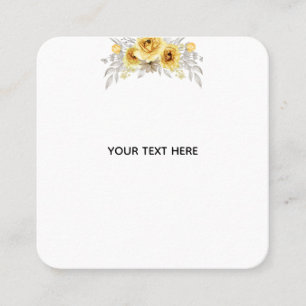 Carte De Visite Carré Créez votre propre floral