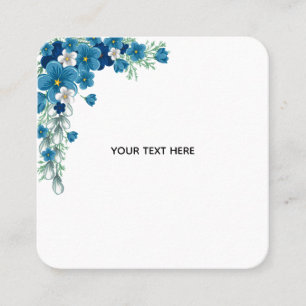 Carte De Visite Carré Créez Votre Propre Floral