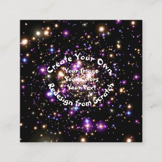 Carte De Visite Carré Créez votre propre personnalisation (Devant)