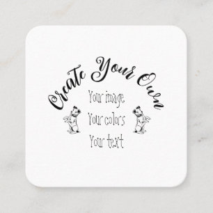 Carte De Visite Carré Créez votre propre personnalisation