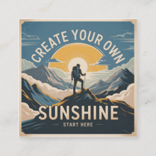Carte De Visite Carré Créez Votre Propre Soleil