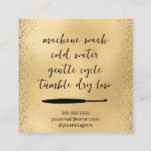 Carte De Visite Carré Crocheté Avec Amour (Dos)