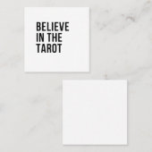 Carte De Visite Carré Croire au Tarot (Devant / Derrière)