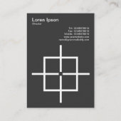 Carte De Visite Carré Crosshairs (Dos)