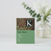 Carte De Visite Carré CROTALUS MONOGRAMME, vert noir brun (Debout devant)