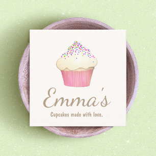 Carte De Visite Carré Cupcake Baker boulangerie Chef Restauration