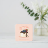 Carte De Visite Carré Custom Bakery Loyalty Card (Debout devant)