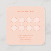 Carte De Visite Carré Custom Bakery Loyalty Card (Dos)