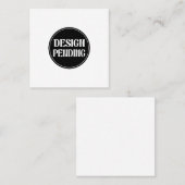 Carte De Visite Carré Custom-made, artistic, elegant (Devant / Derrière)